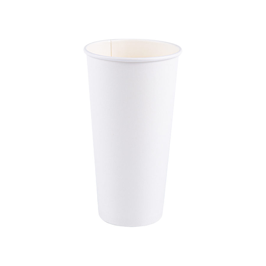 Однослойный бумажный стакан 16oz (500 мл) с биоразлагаемым PLA-покрытием