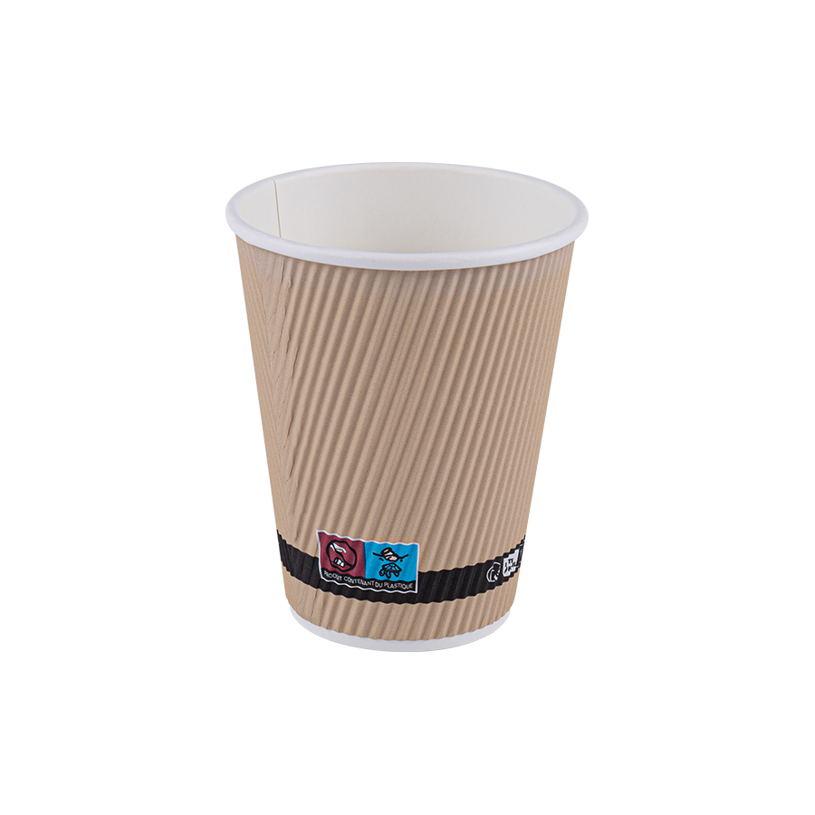 Бумажный рифленый стакан 4oz